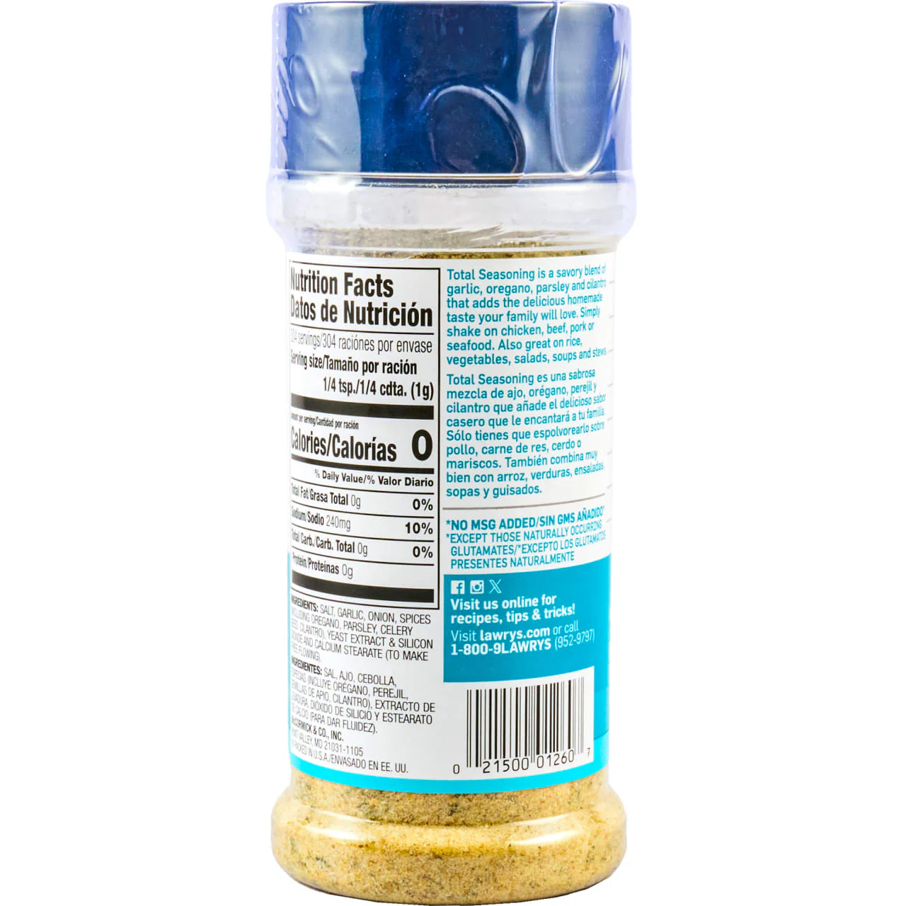 Lawry's® Total Seasoning, 10.75 oz - Image 7
