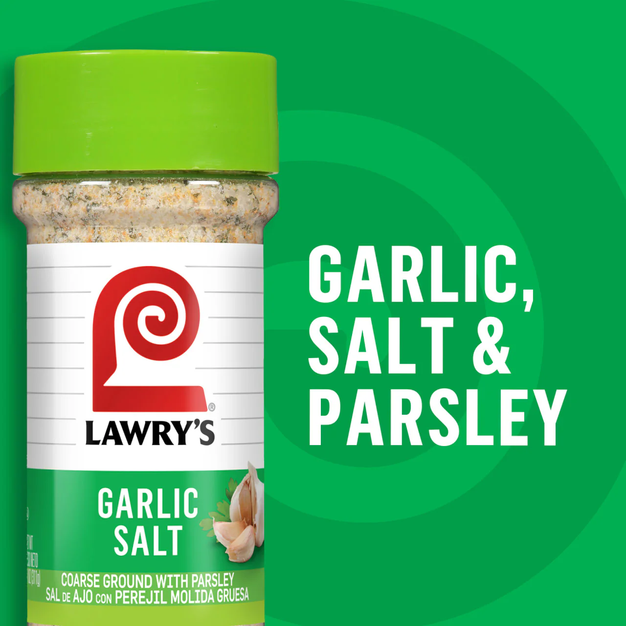 Lawry's® Classic Coarse Ground Garlic Salt, 11 oz - Image 19