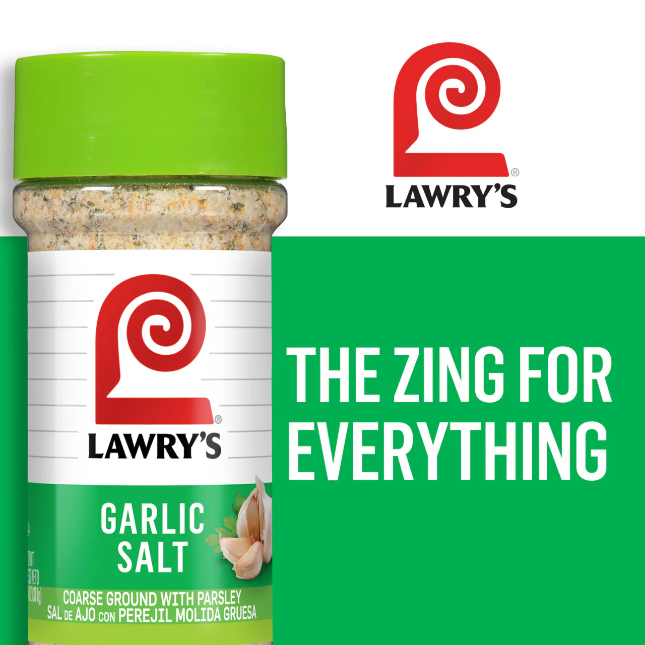 Lawry's® Classic Coarse Ground Garlic Salt, 11 oz - Image 9