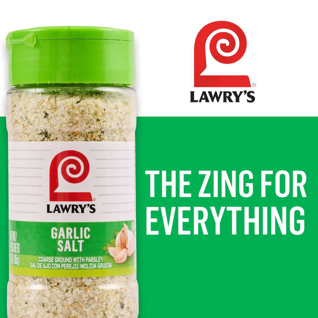Lawry's® Coarse Ground with Parsley Garlic Salt, 3 oz - Image 22