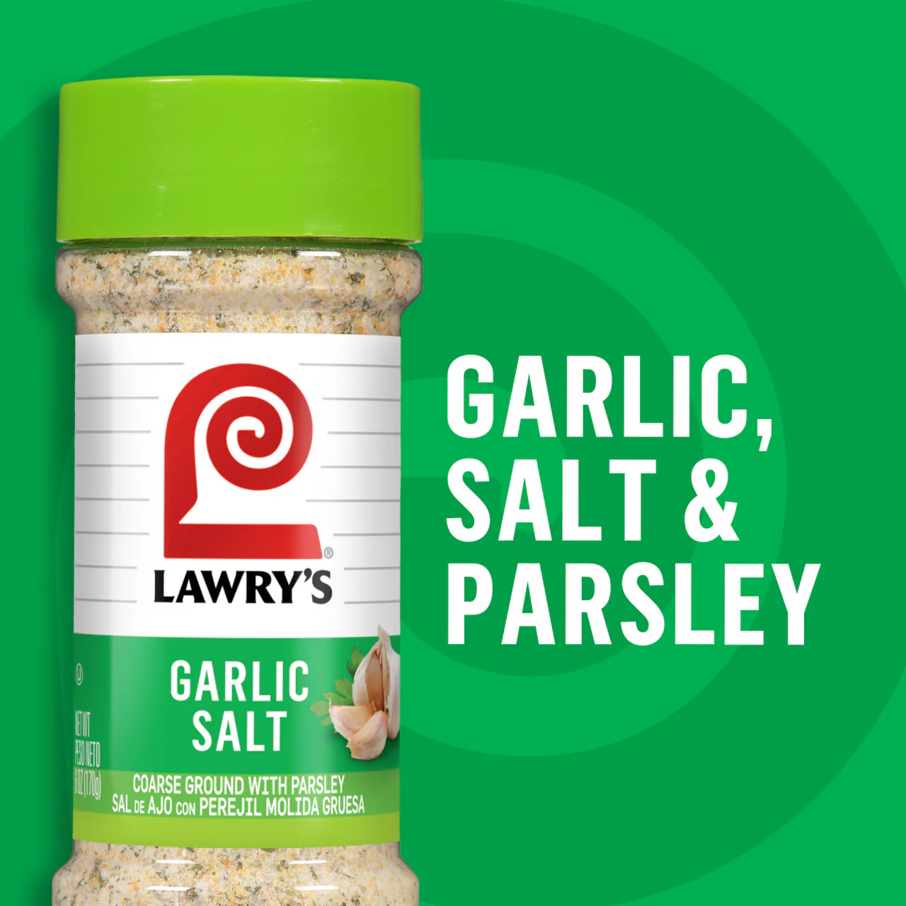 Lawry's® Coarse Ground With Parsley Garlic Salt, 6 oz - Image 19