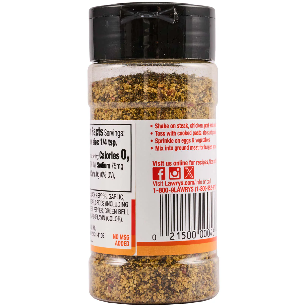Lawry's® Garlic Pepper, 2.6 oz - Image 5