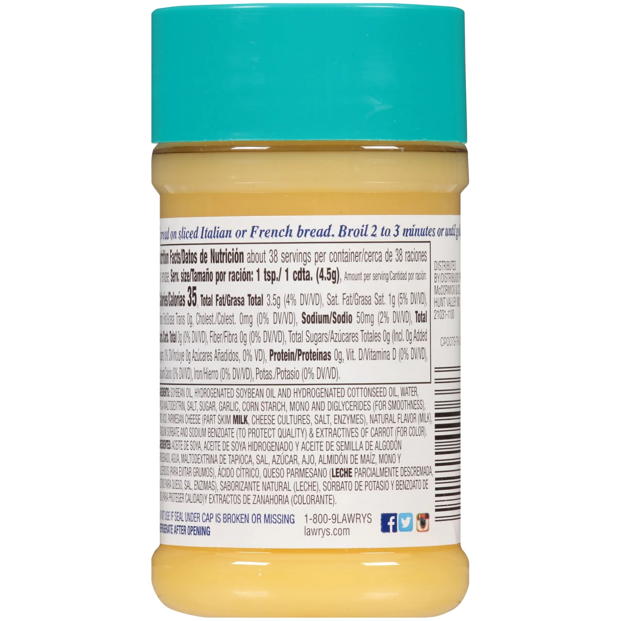 Lawry's® Garlic Spread, 6 oz - Image 9