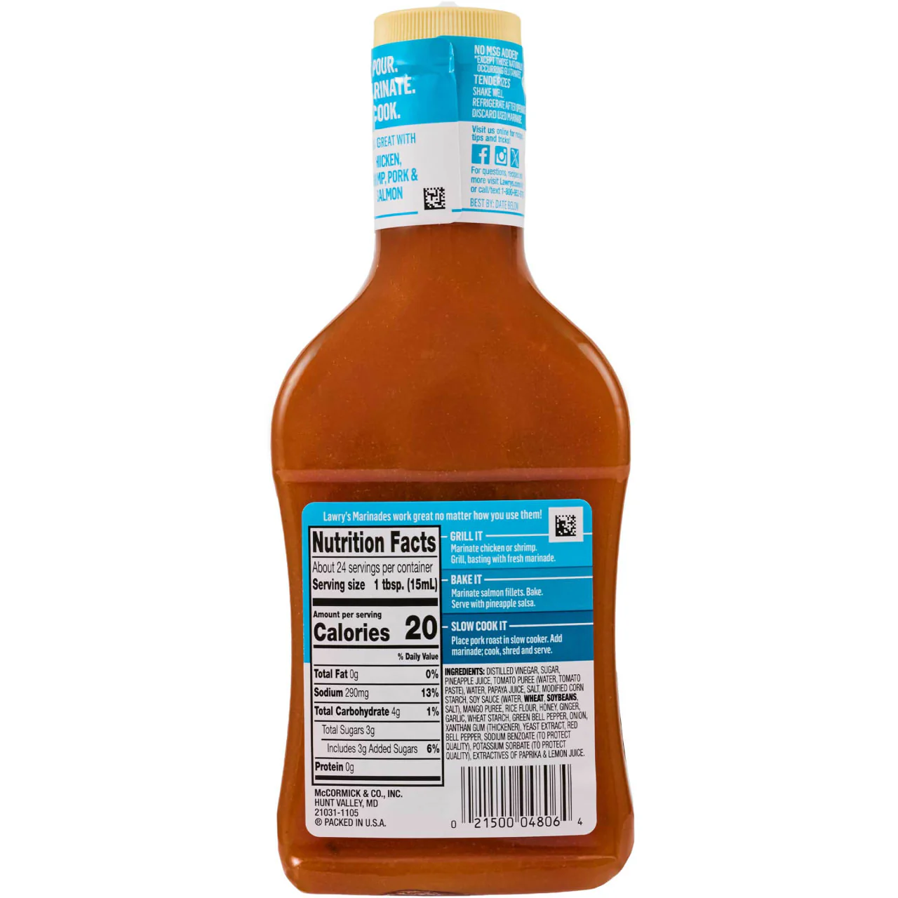 Lawry's® Hawaiian With Tropical Fruit Juices Marinade, 12 fl oz - Image 7