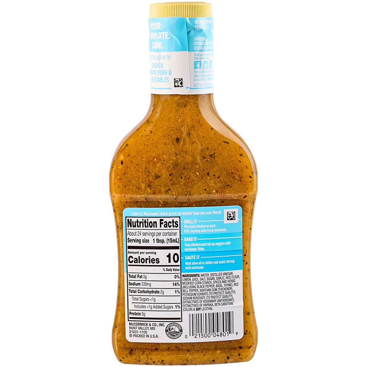 Lawry's® Herb & Garlic With Lemon Marinade, 12 fl oz - Image 7