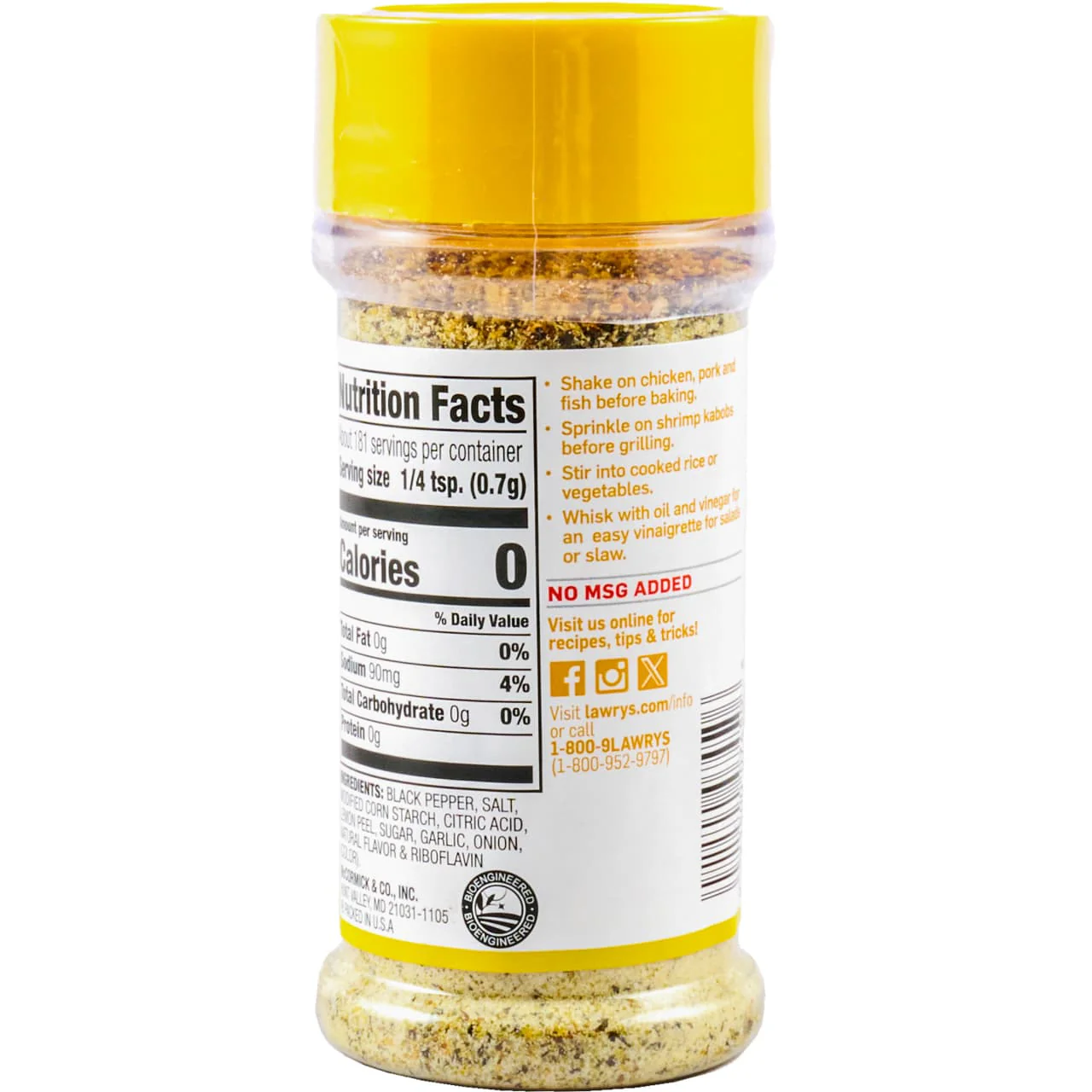 Lawry's® Lemon Pepper Blend, 4.5 oz - Image 9
