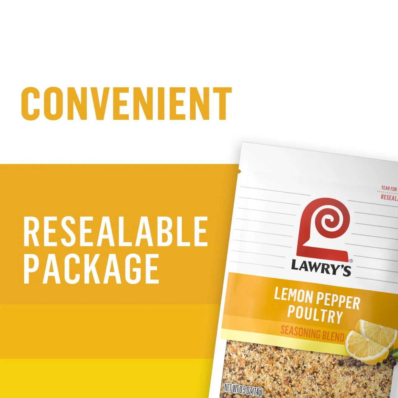 Lawry's® Lemon Pepper Poultry Seasoning Blend, 0.5 oz - Image 6