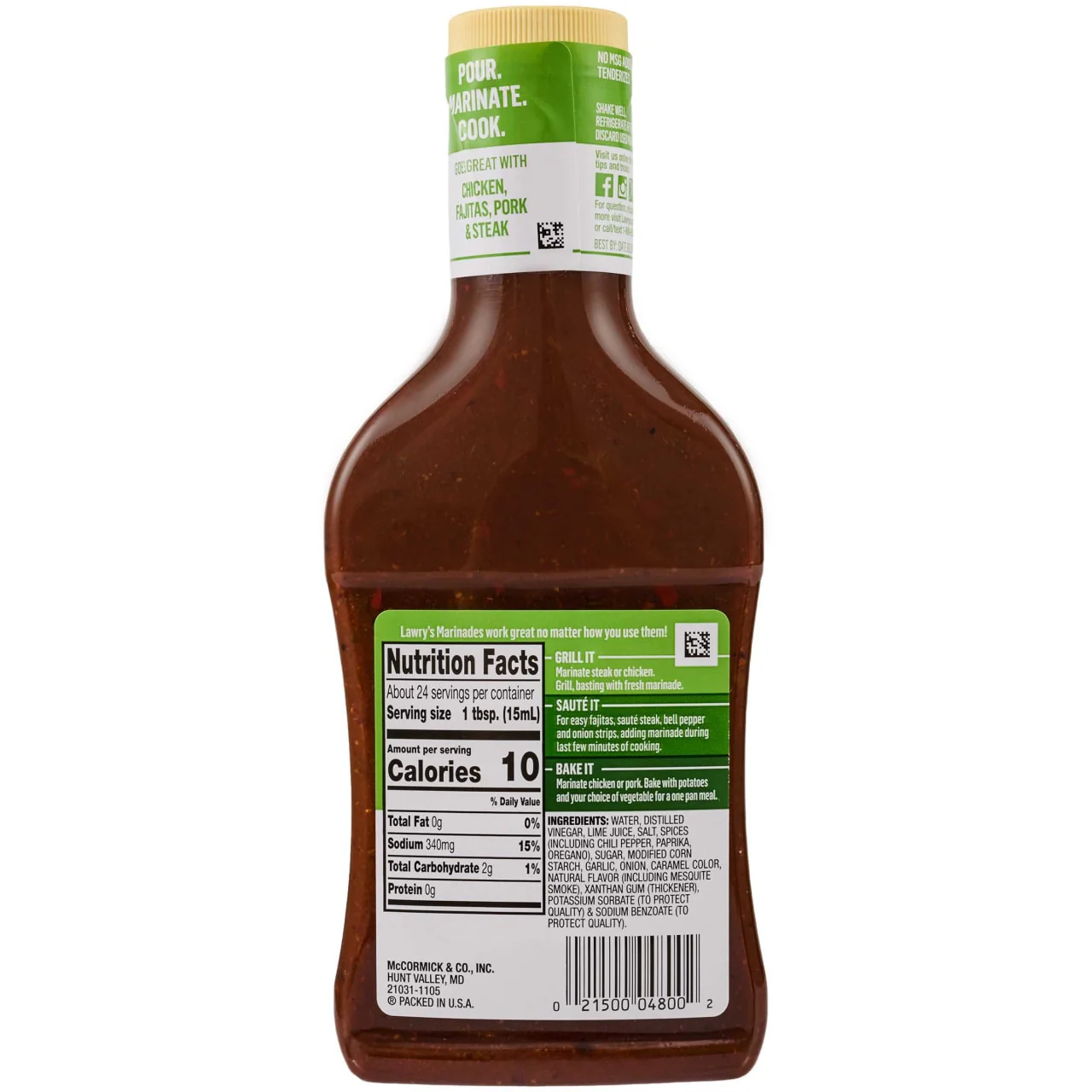 Lawry's® Mesquite with Lime Marinade, 12 fl oz - Image 7