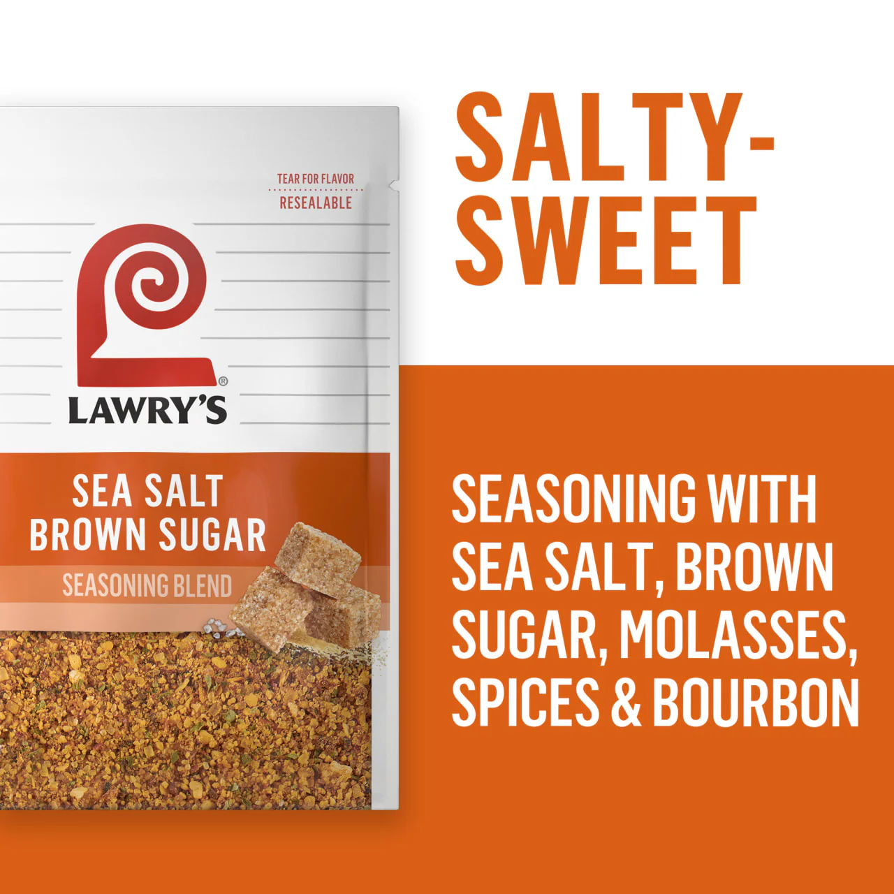 Lawry's® Sea Salt Brown Sugar Seasoning Blend, 0.5 oz - Image 3