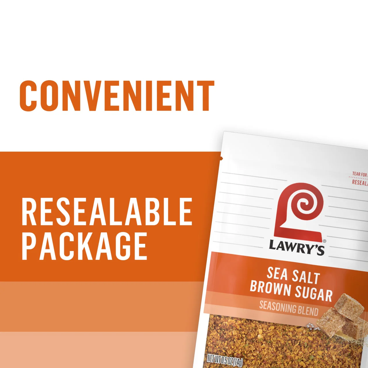 Lawry's® Sea Salt Brown Sugar Seasoning Blend, 0.5 oz - Image 6