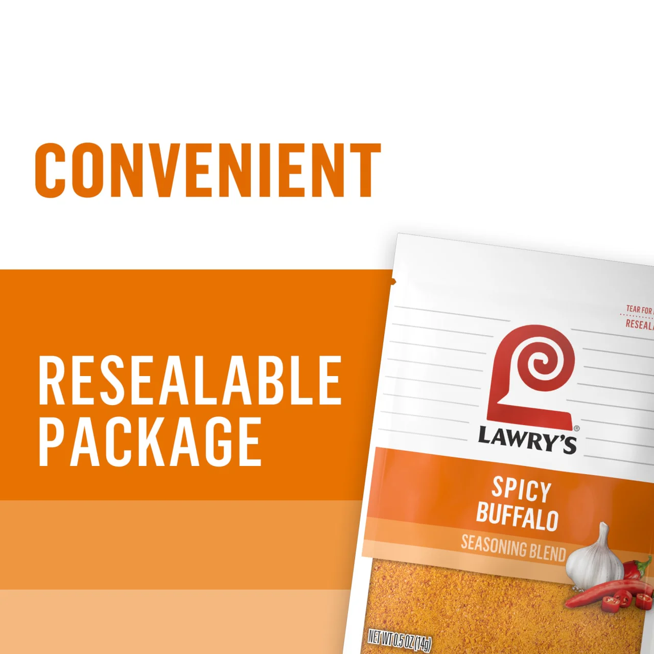Lawry's® Spicy Buffalo Seasoning Blend, 0.5 oz - Image 3