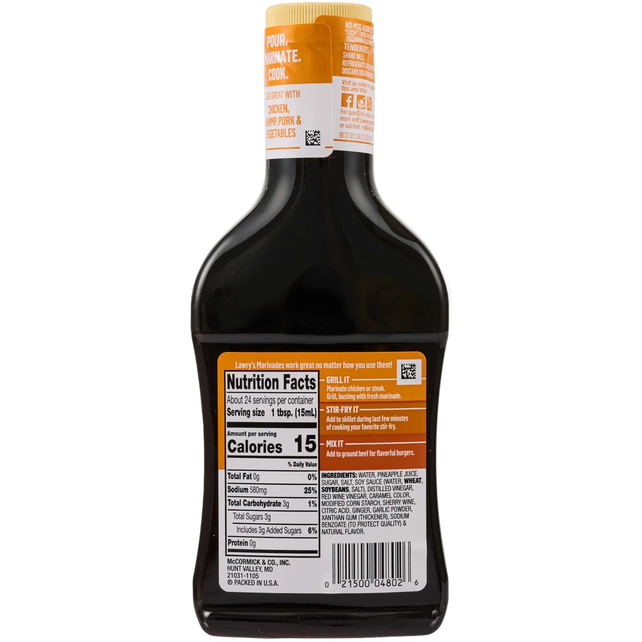Lawry's® Teriyaki With Pineapple Juice Marinade, 12 fl oz - Image 22