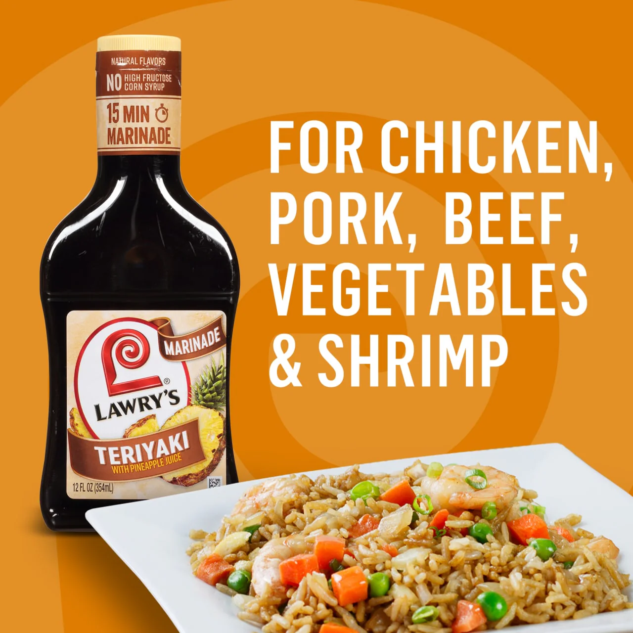 Lawry's® Teriyaki With Pineapple Juice Marinade, 12 fl oz - Image 4