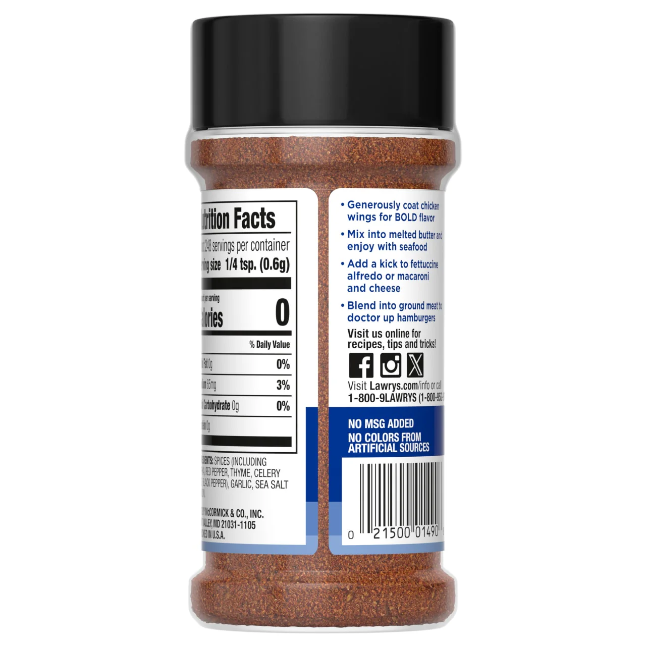Lawry's® Seasoned Cajun Seasoning, 5.29 oz - Image 10