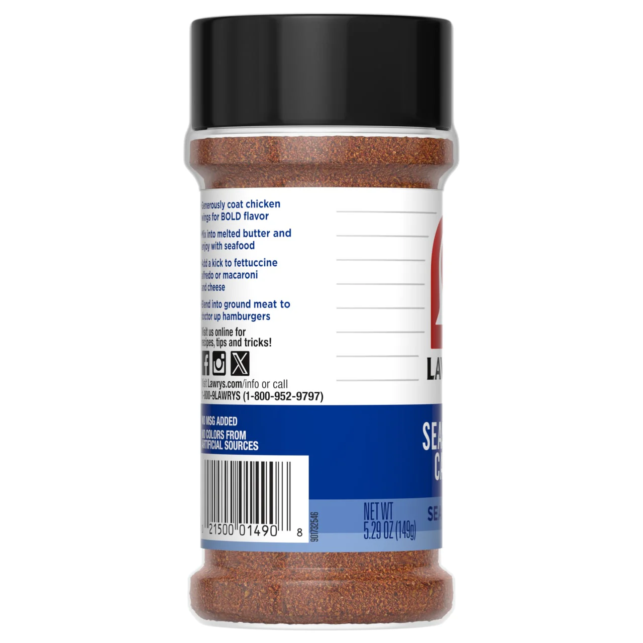 Lawry's® Seasoned Cajun Seasoning, 5.29 oz - Image 12