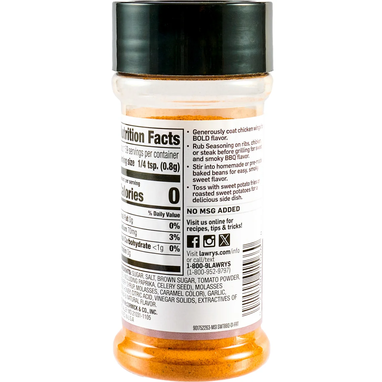 Lawry's® Sweet BBQ Seasoning, 4.480 oz - Image 20