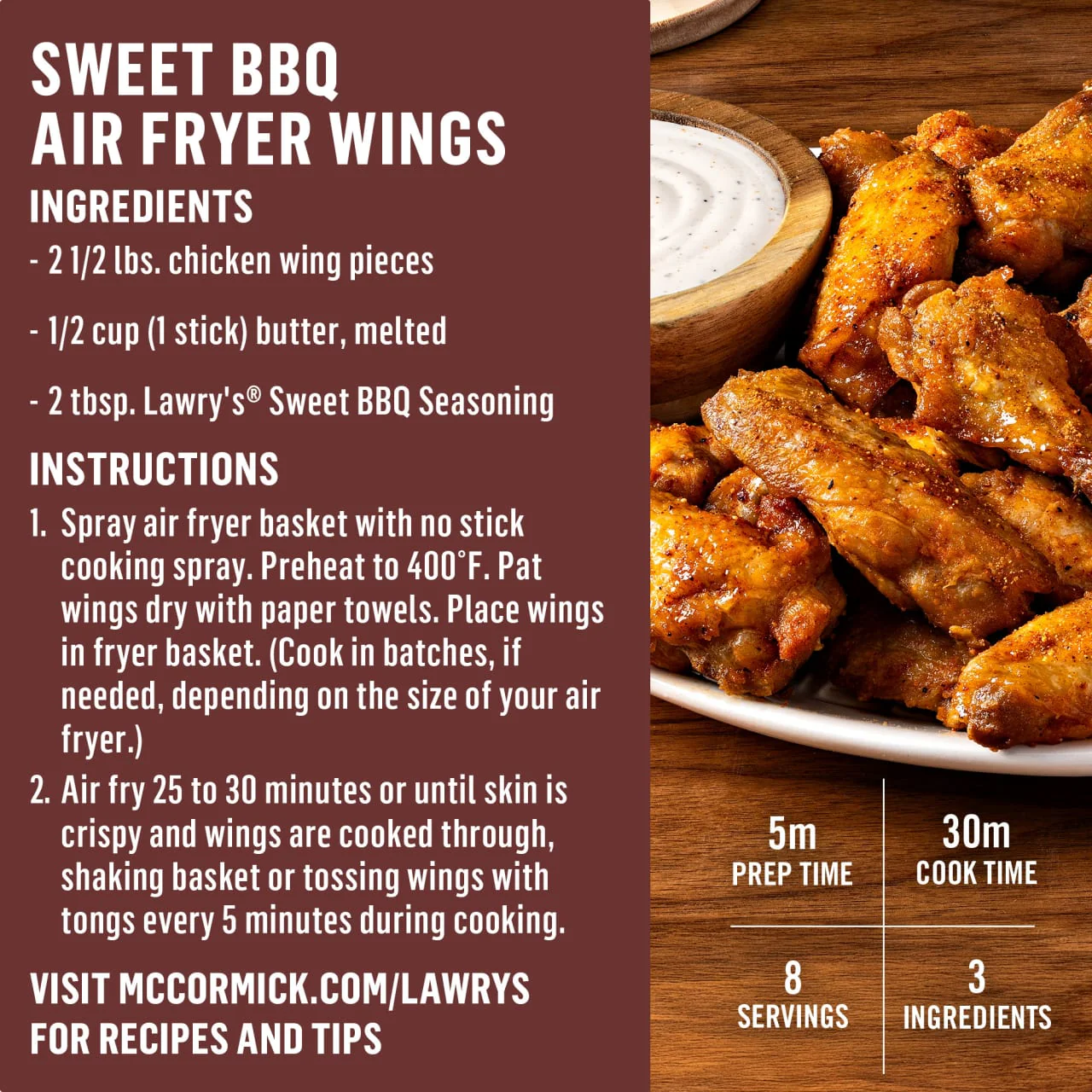 Lawry's® Sweet BBQ Seasoning, 4.480 oz - Image 6