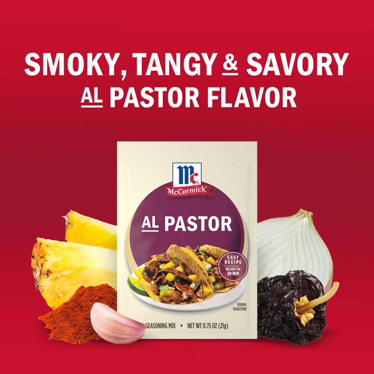 McCormick® Al Pastor Seasoning Mix, 0.75 oz (6-Pack) - Image 13