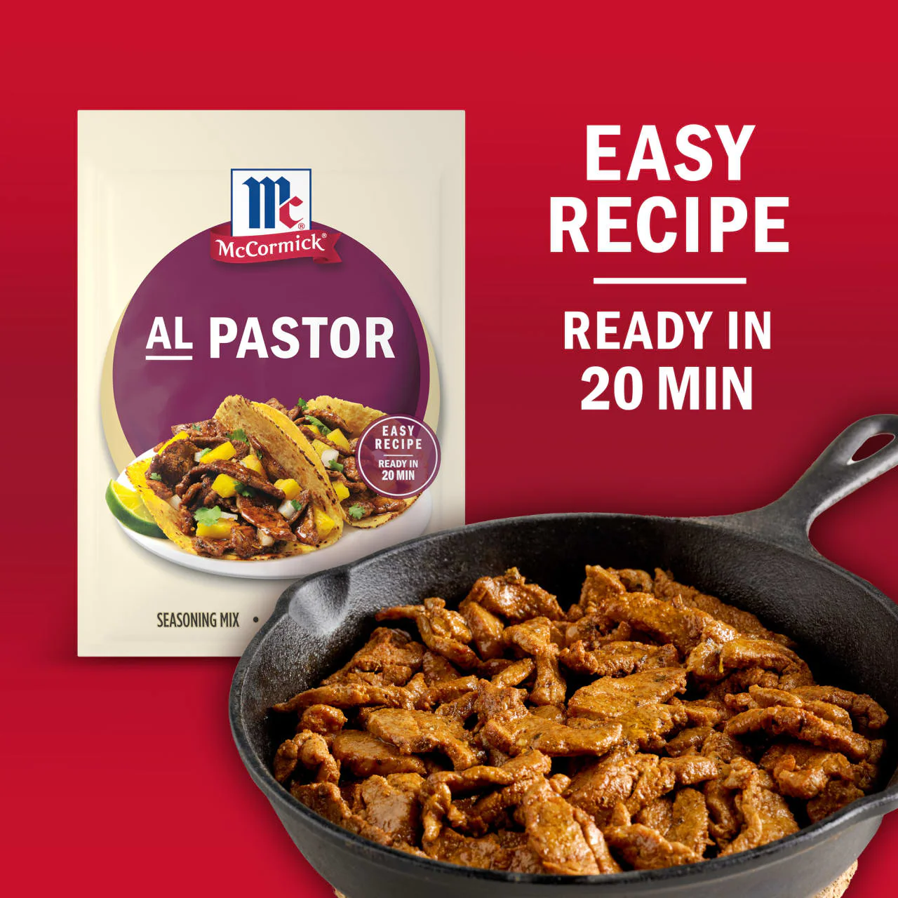 McCormick® Al Pastor Seasoning Mix, 0.75 oz (6-Pack) - Image 3