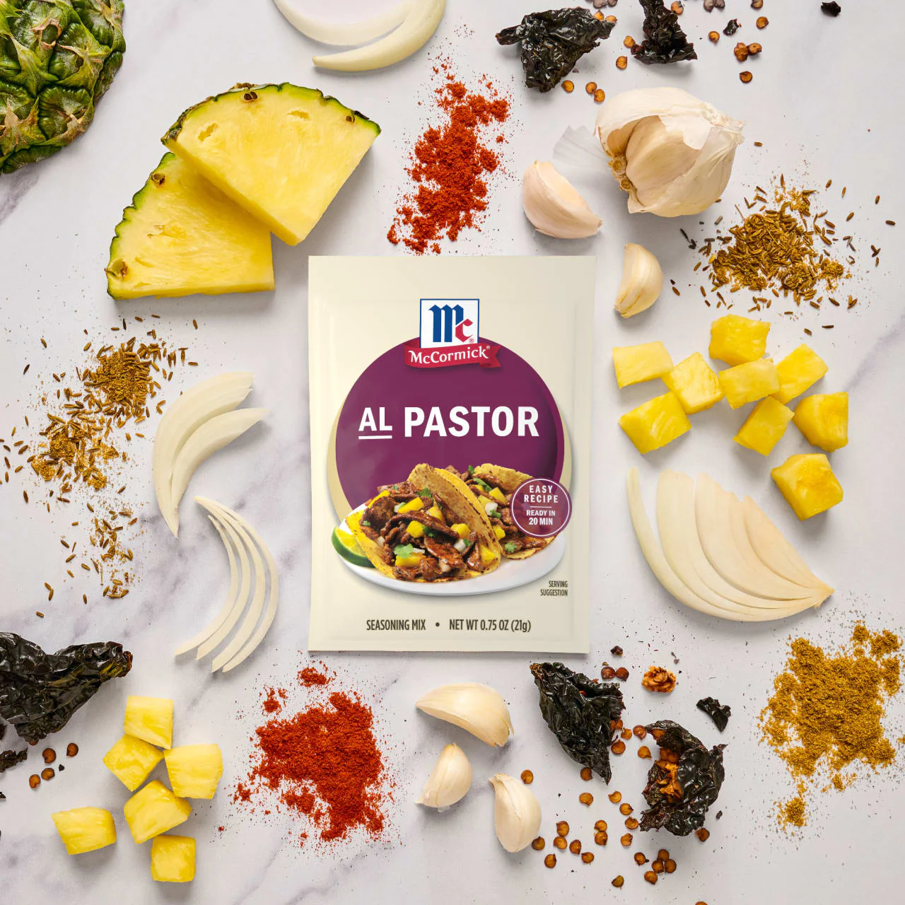 McCormick® Al Pastor Seasoning Mix, 0.75 oz (6-Pack) - Image 7