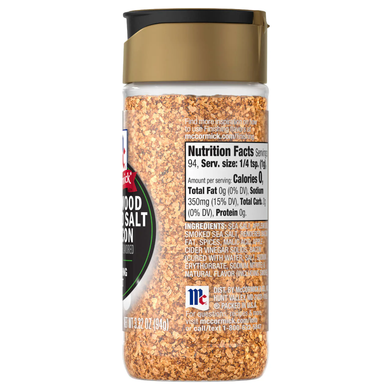 McCormick® Applewood Smoked Salt and Bacon Finishing Salt, 3.32 oz - Image 18