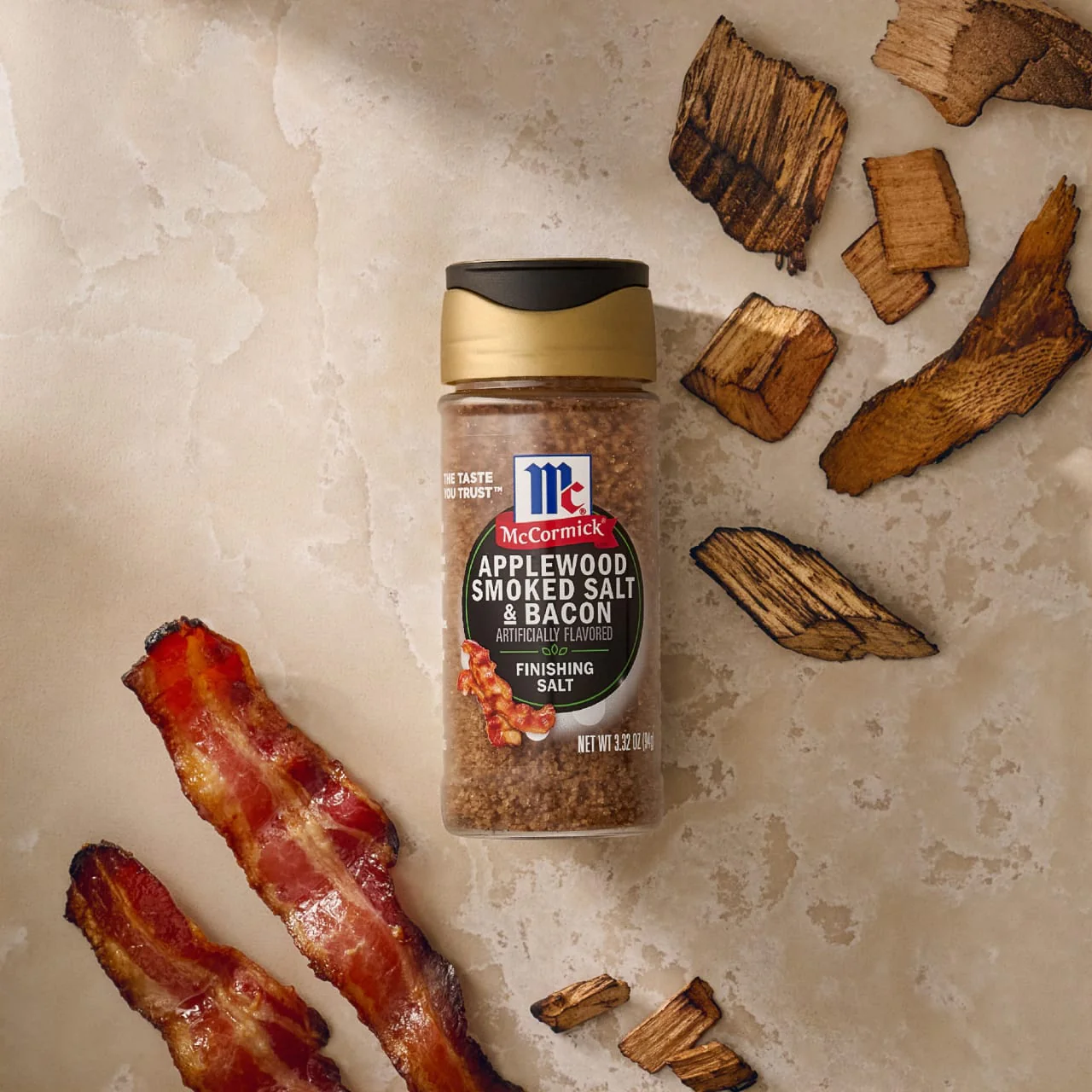 McCormick® Applewood Smoked Salt and Bacon Finishing Salt, 3.32 oz - Image 7