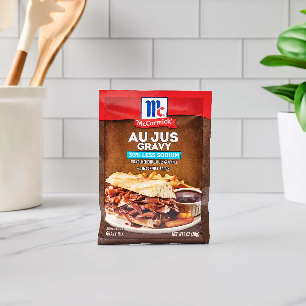 McCormick® Au Jus Gravy, 30% Less Sodium Gravy Mix, 1 oz - Image 18