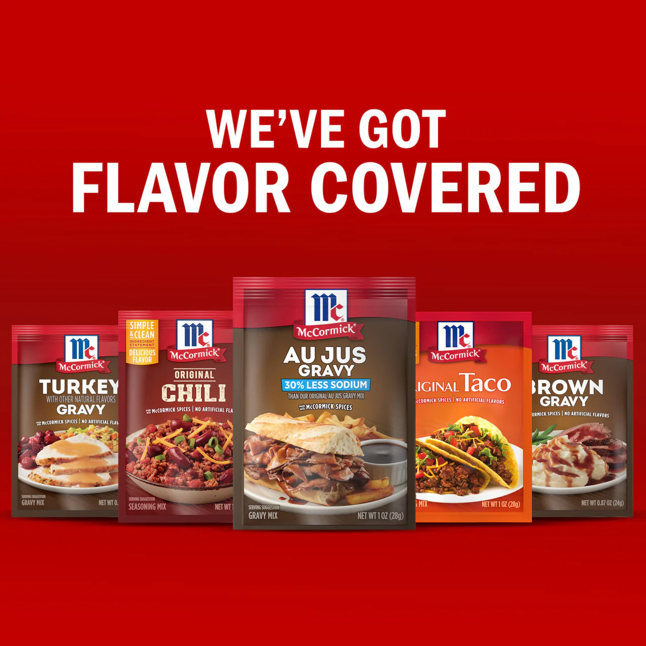 McCormick® Au Jus Gravy, 30% Less Sodium Gravy Mix, 1 oz - Image 20