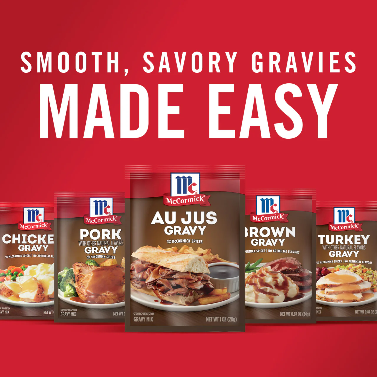 McCormick® Au Jus Gravy Seasoning Mix, 1 oz (6-Pack) - Image 12