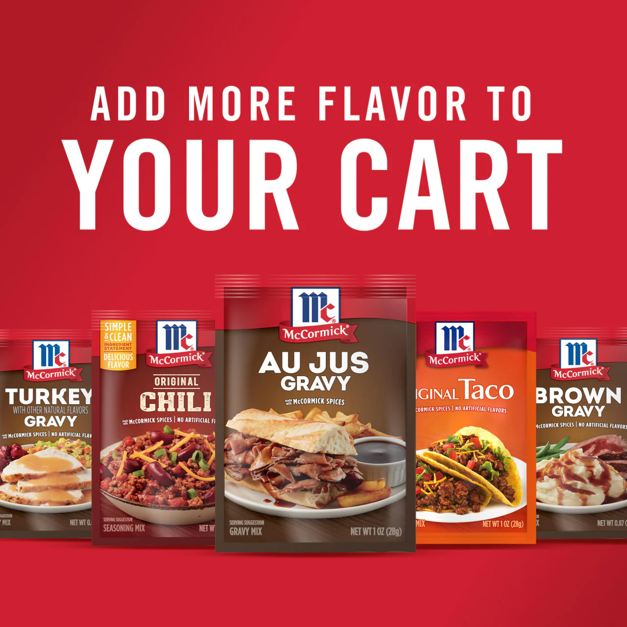 McCormick® Au Jus Gravy Seasoning Mix, 1 oz (6-Pack) - Image 21