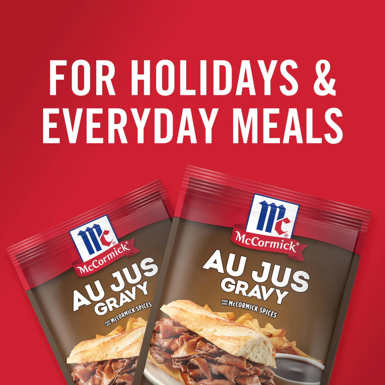McCormick® Au Jus Gravy Seasoning Mix, 1 oz (6-Pack) - Image 3