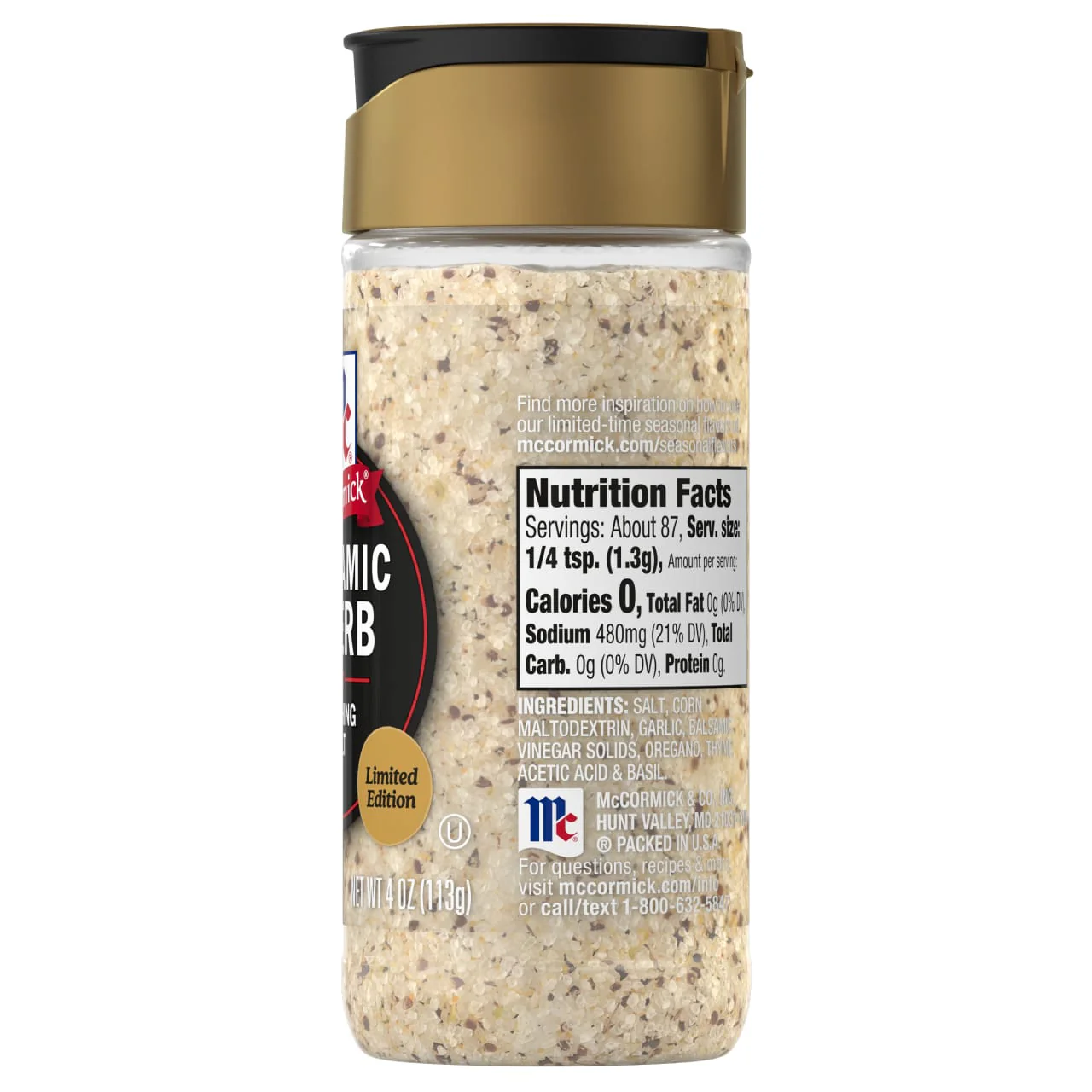 McCormick® Balsamic & Herb Finishing Salt, 4 oz - Image 21