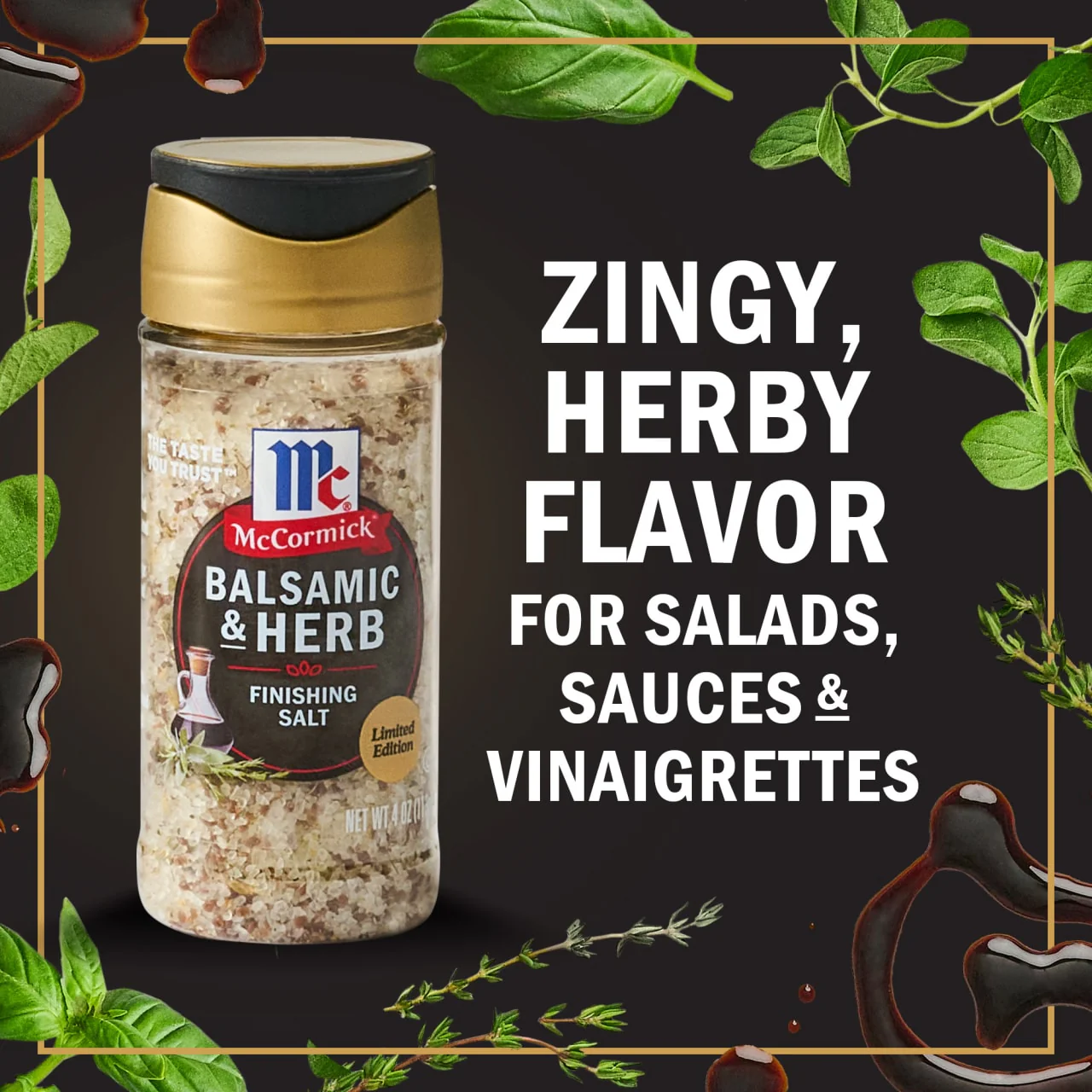 McCormick® Balsamic & Herb Finishing Salt, 4 oz - Image 4