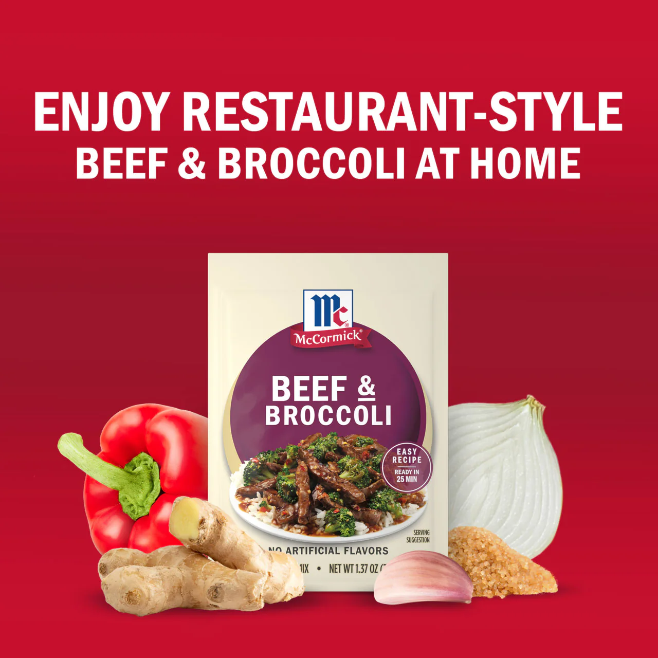 McCormick® Beef & Broccoli Seasoning Mix, 1.37 oz (6-Pack) - Image 3