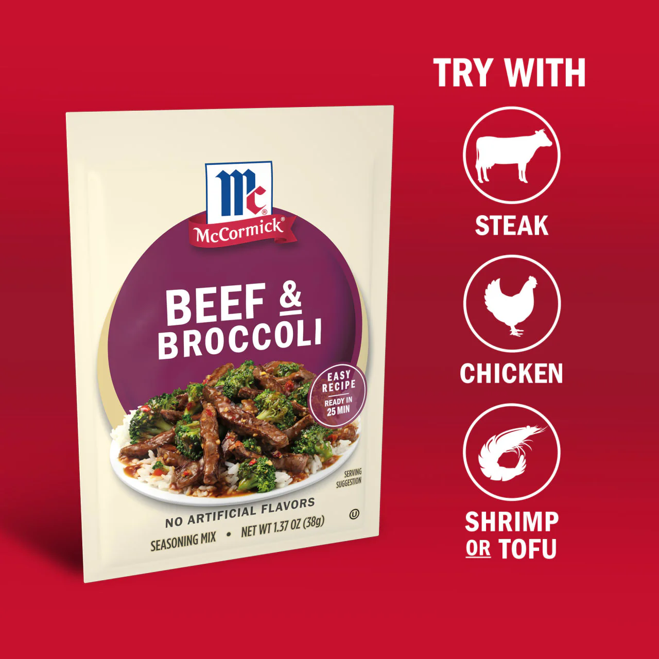 McCormick® Beef & Broccoli Seasoning Mix, 1.37 oz (6-Pack) - Image 4