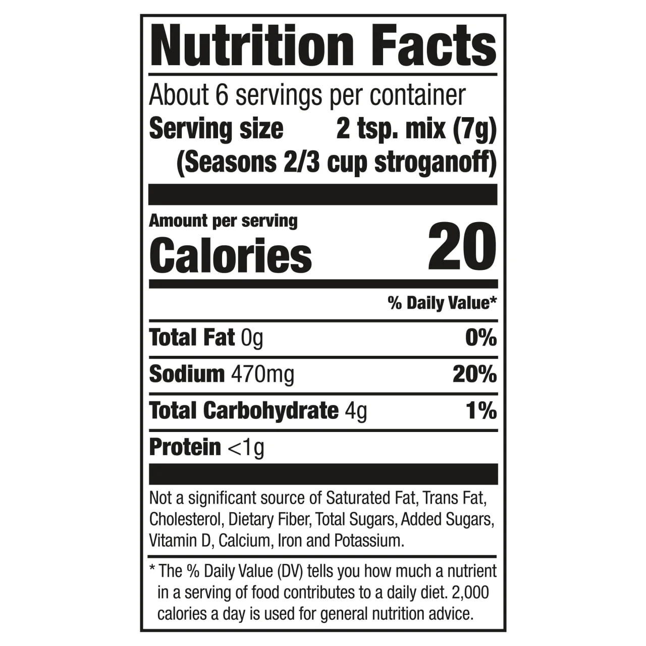 McCormick® Beef Stroganoff Sauce Seasoning Mix, 1.5 oz (6-Pack) - Image 12