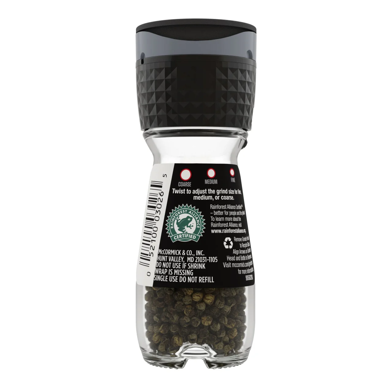 McCormick Black Peppercorn Grinder, 1 oz - Image 24