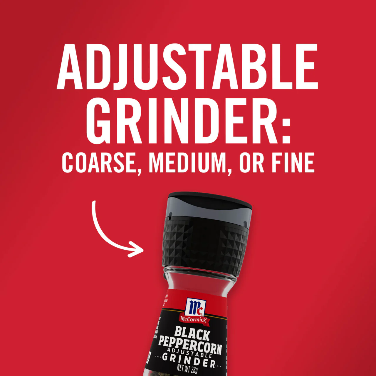McCormick Black Peppercorn Grinder, 1 oz - Image 3