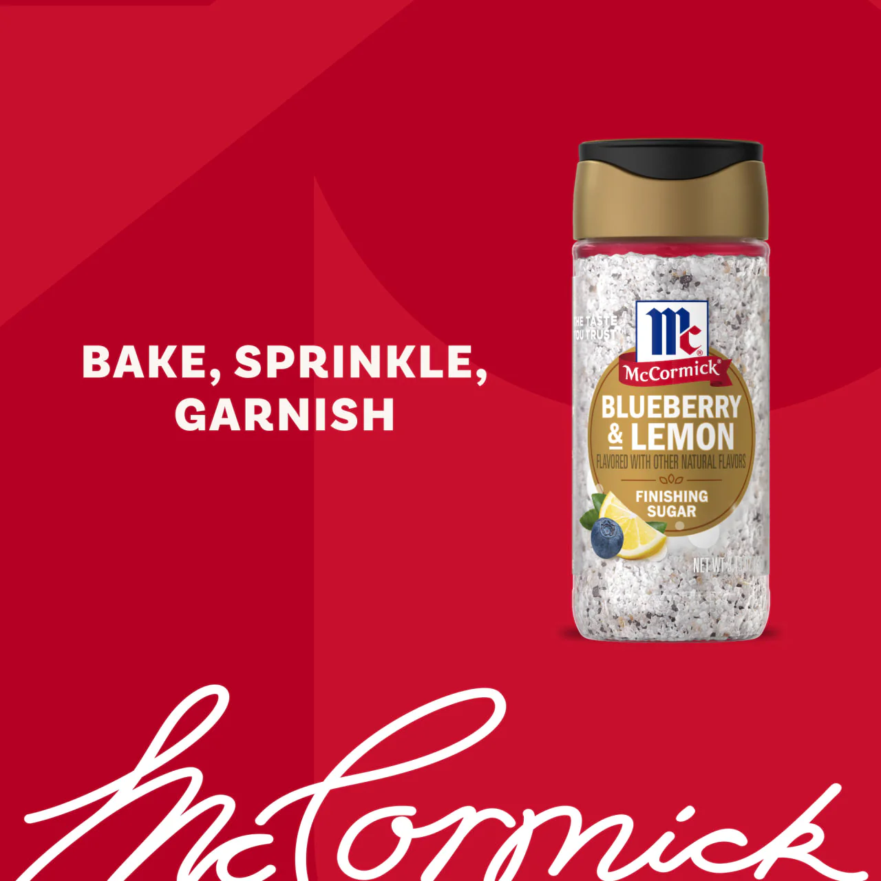 McCormick® Blueberry and Lemon Finishing Sugar, 3.43 oz - Image 14