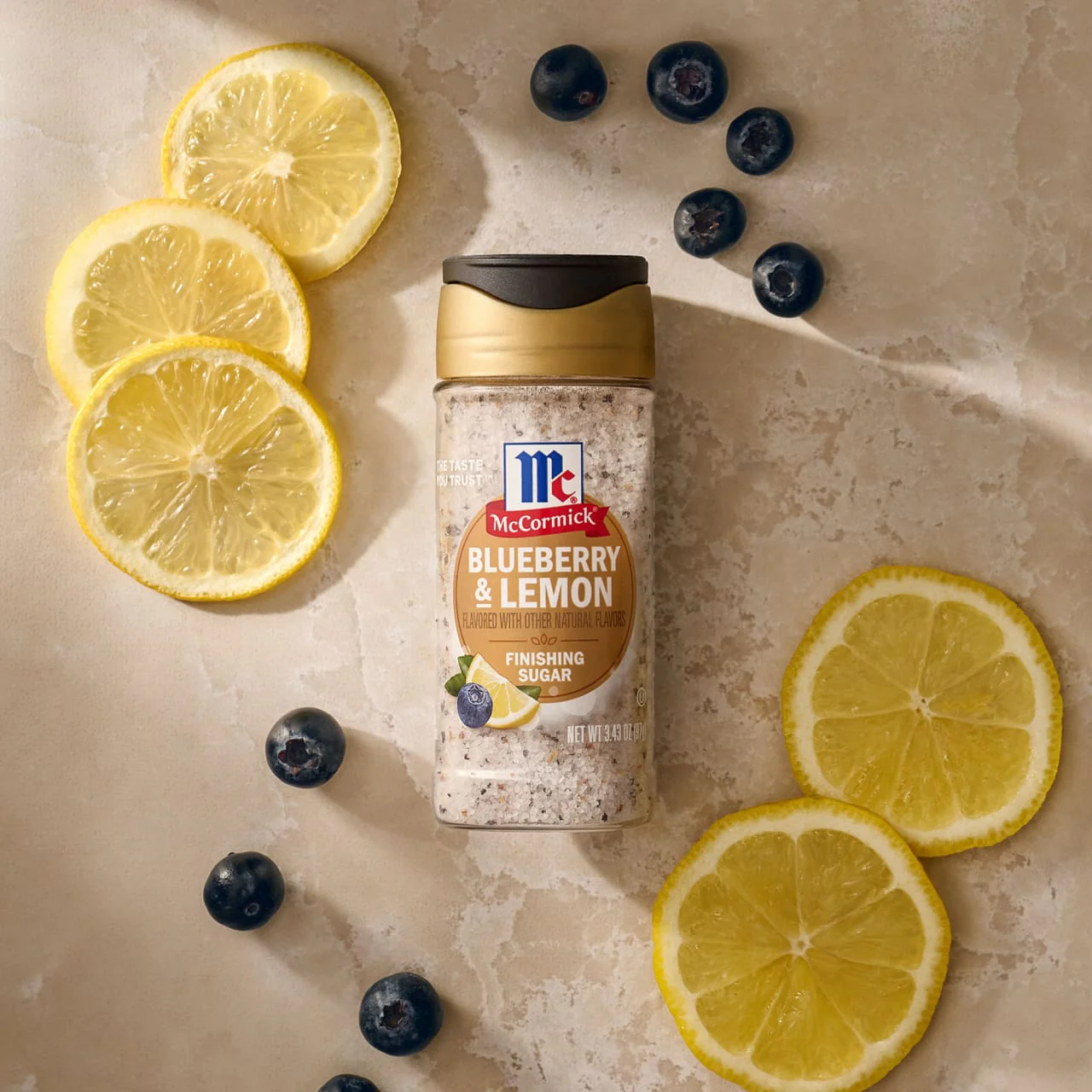 McCormick® Blueberry and Lemon Finishing Sugar, 3.43 oz - Image 7