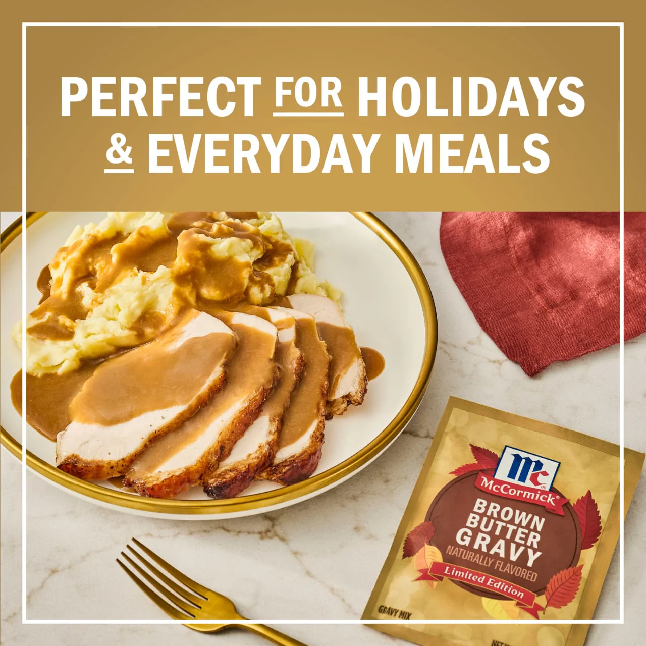 McCormick® Brown Butter Gravy Seasoning Mix, 0.87 oz (6-Pack) - Image 17