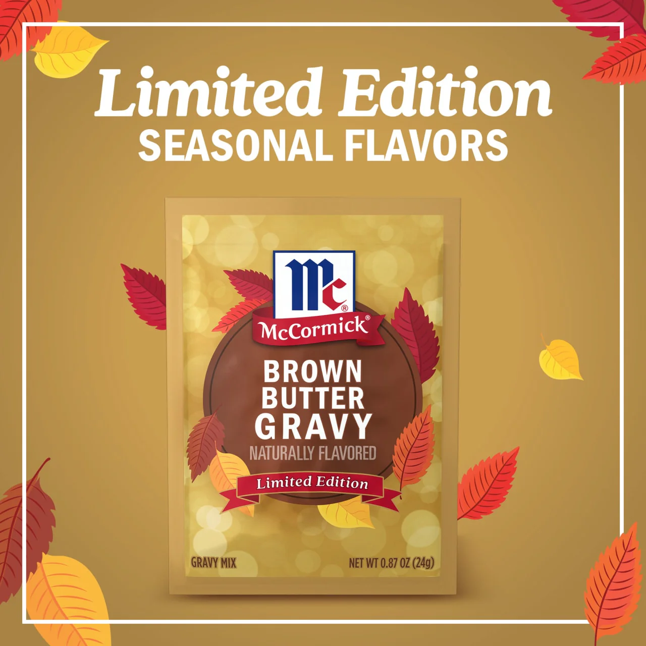 McCormick® Brown Butter Gravy Seasoning Mix, 0.87 oz (6-Pack) - Image 3