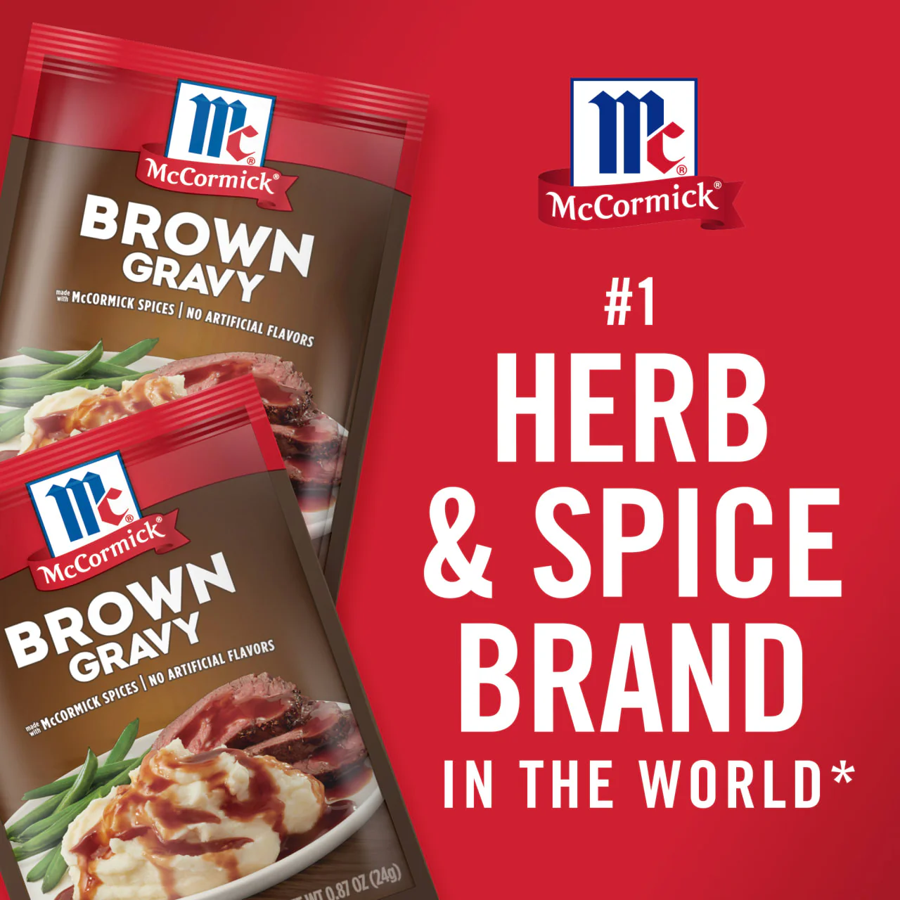 McCormick® Brown Gravy Mix, 0.87 oz (6-Pack) - Image 9