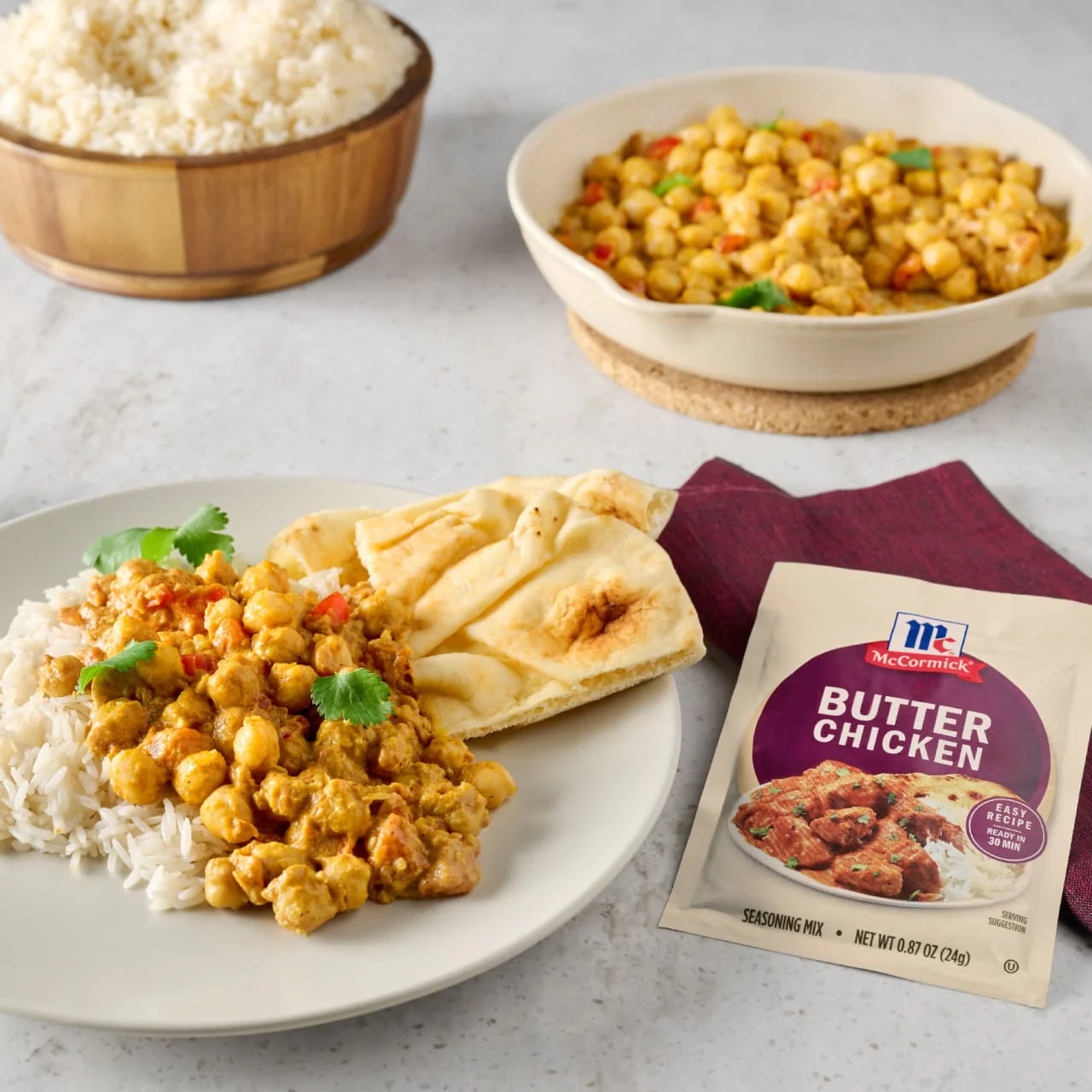 McCormick® Butter Chicken Seasoning Mix, 0.87 oz (6-Pack) - Image 15