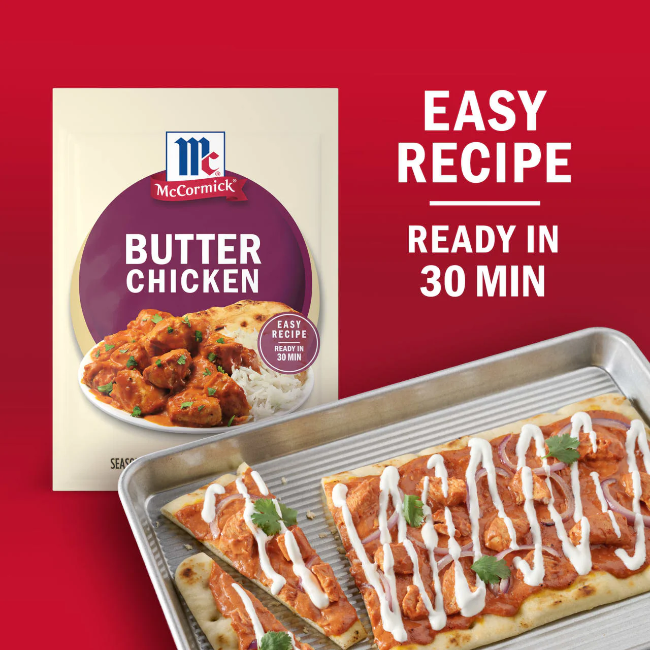McCormick® Butter Chicken Seasoning Mix, 0.87 oz (6-Pack) - Image 3