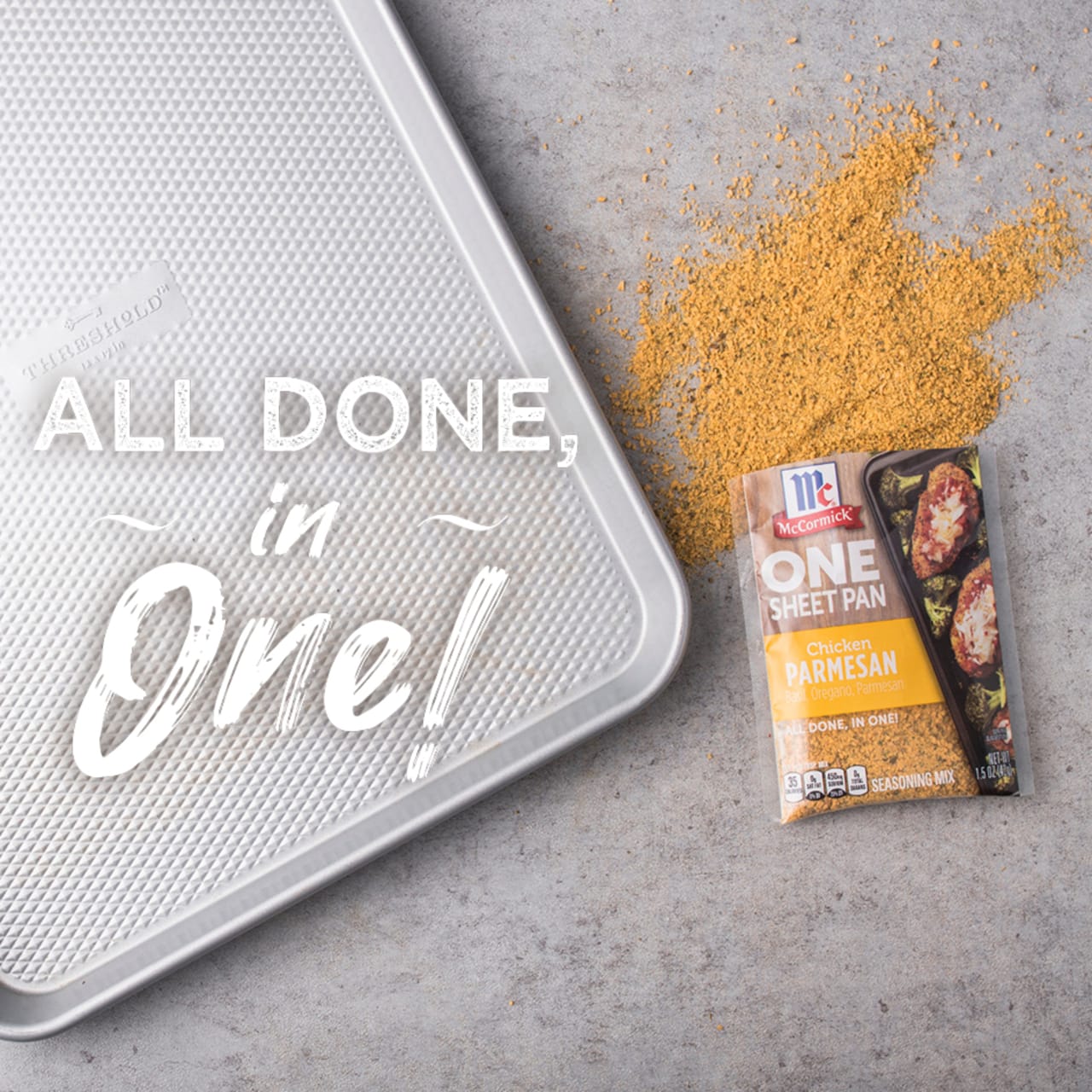 McCormick® Chicken Parmesan One Sheet Pan Seasoning Mix, 1.5 oz - Image 7