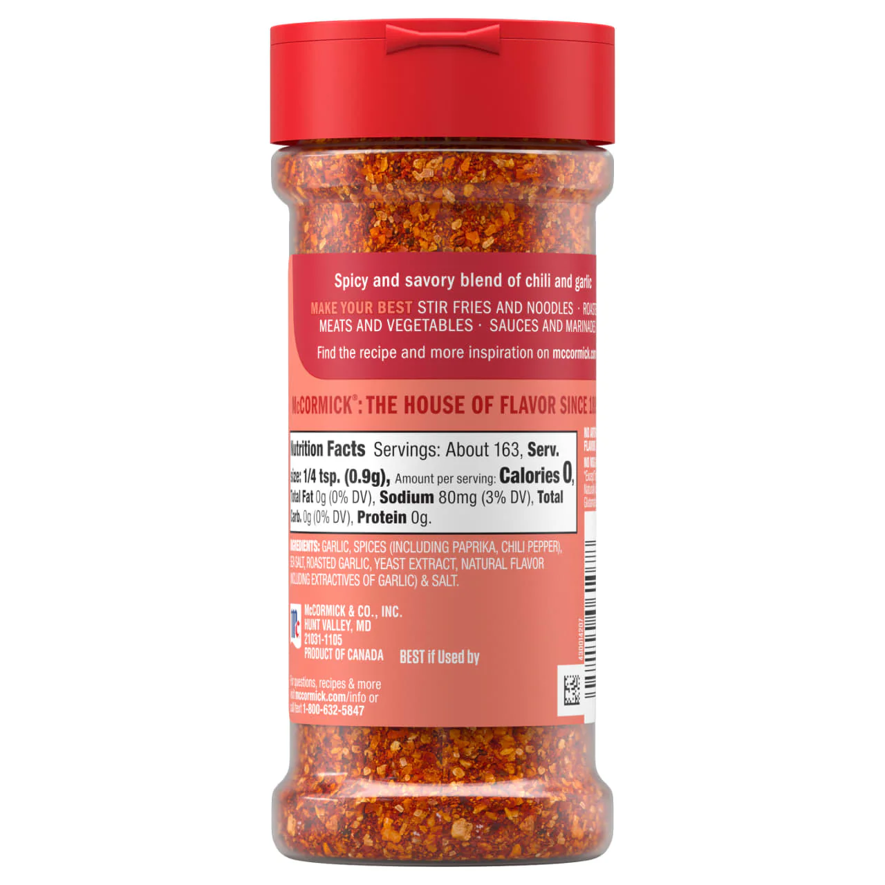 McCormick® Chili Garlic Seasoning, 5.22 oz - Image 19