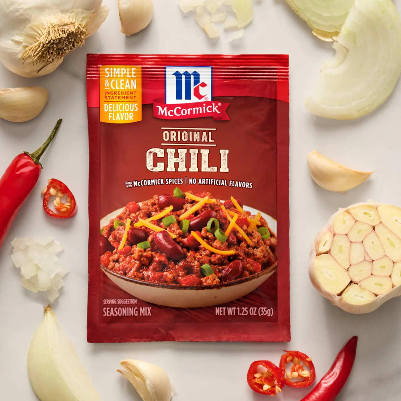 McCormick® Chili Seasoning Mix, 1.25 oz (6-Pack) - Image 7