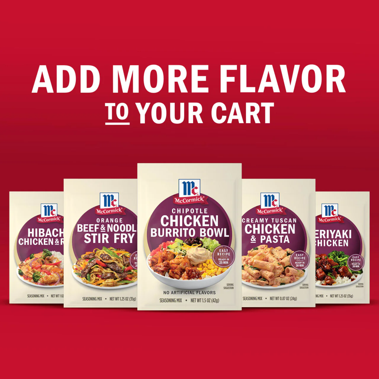 McCormick® Chipotle Chicken Burrito Bowl Seasoning Mix, 1.5 oz (6-Pack) - Image 12