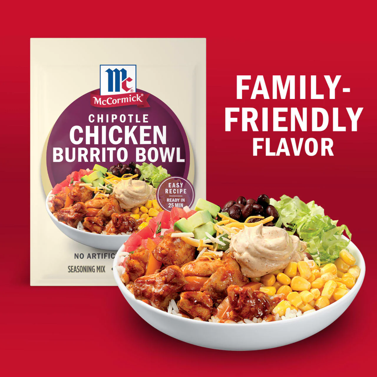 McCormick® Chipotle Chicken Burrito Bowl Seasoning Mix, 1.5 oz (6-Pack) - Image 14